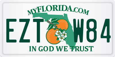 FL license plate EZTW84