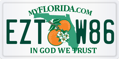 FL license plate EZTW86