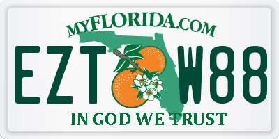 FL license plate EZTW88