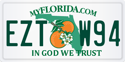 FL license plate EZTW94