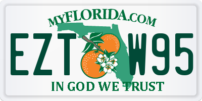 FL license plate EZTW95