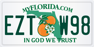 FL license plate EZTW98