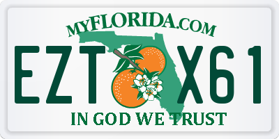 FL license plate EZTX61