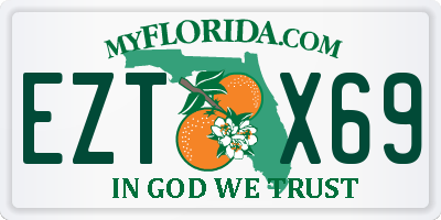 FL license plate EZTX69