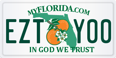 FL license plate EZTY00