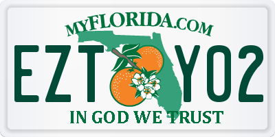 FL license plate EZTY02