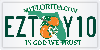 FL license plate EZTY10