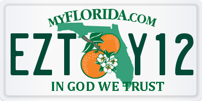 FL license plate EZTY12