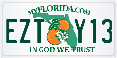 FL license plate EZTY13