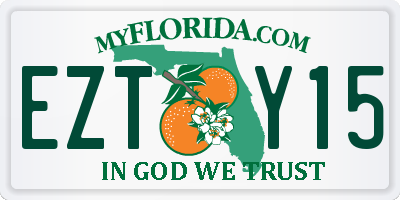 FL license plate EZTY15