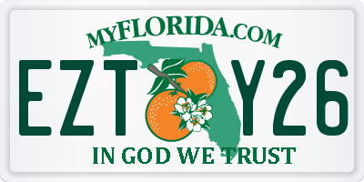 FL license plate EZTY26