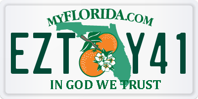 FL license plate EZTY41