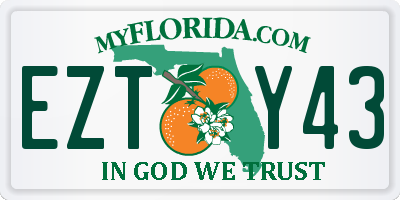 FL license plate EZTY43