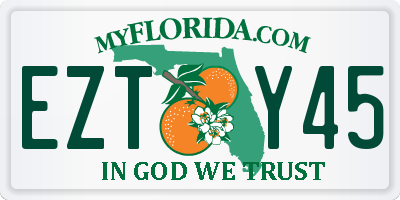 FL license plate EZTY45