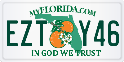 FL license plate EZTY46