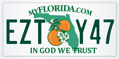 FL license plate EZTY47