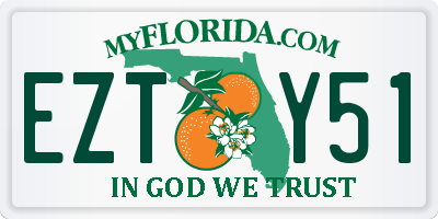 FL license plate EZTY51