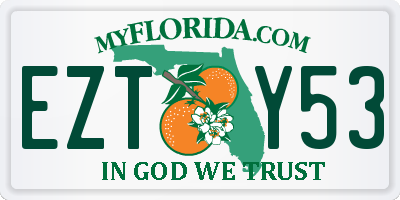 FL license plate EZTY53