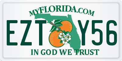 FL license plate EZTY56