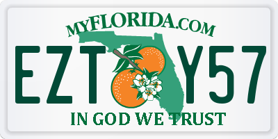 FL license plate EZTY57