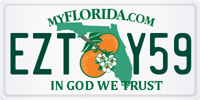 FL license plate EZTY59