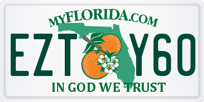FL license plate EZTY60