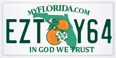 FL license plate EZTY64