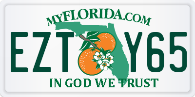 FL license plate EZTY65