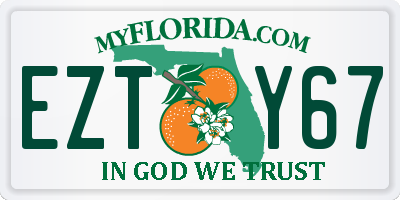 FL license plate EZTY67