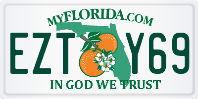 FL license plate EZTY69