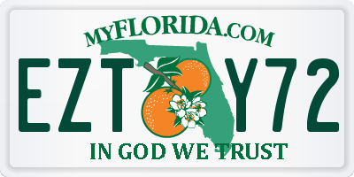 FL license plate EZTY72