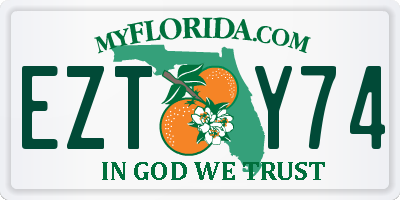 FL license plate EZTY74