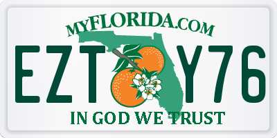 FL license plate EZTY76