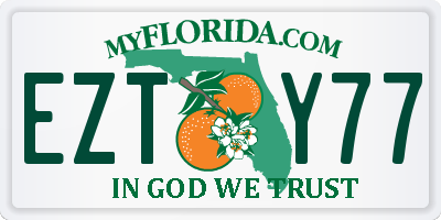 FL license plate EZTY77