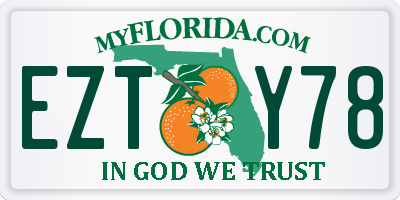 FL license plate EZTY78