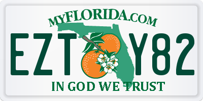 FL license plate EZTY82