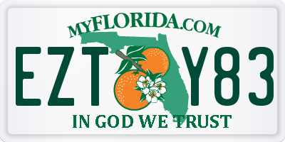 FL license plate EZTY83