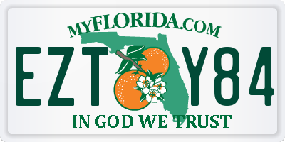 FL license plate EZTY84