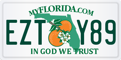 FL license plate EZTY89