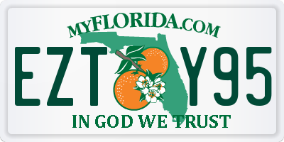 FL license plate EZTY95