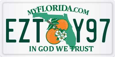 FL license plate EZTY97