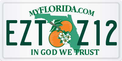 FL license plate EZTZ12