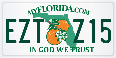 FL license plate EZTZ15