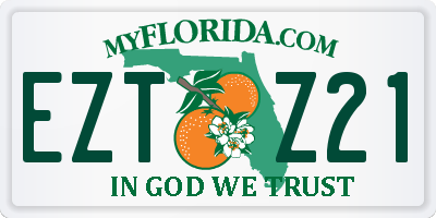 FL license plate EZTZ21