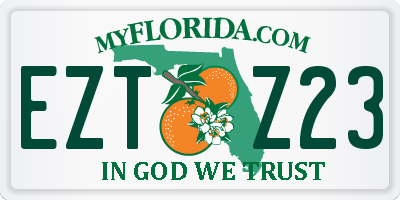 FL license plate EZTZ23