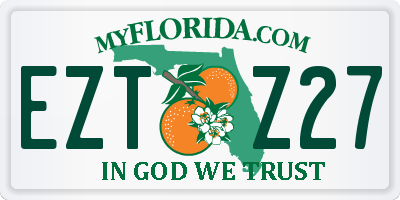 FL license plate EZTZ27