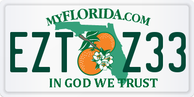 FL license plate EZTZ33