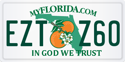 FL license plate EZTZ60