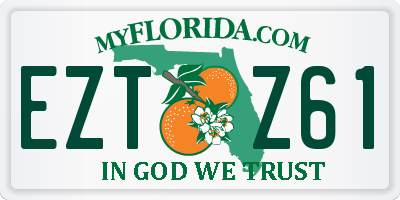 FL license plate EZTZ61