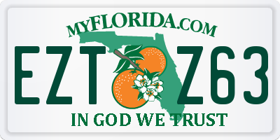 FL license plate EZTZ63